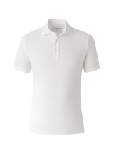 White Linen  Portofino Polo Shirt